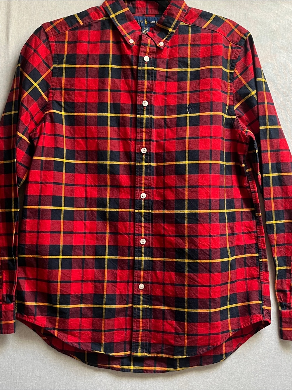 Polo Ralph Lauren Plaid Button-Down Shirt Long Sleeve XL